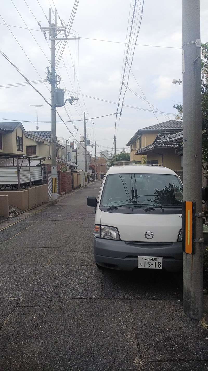 京都府左京区にて