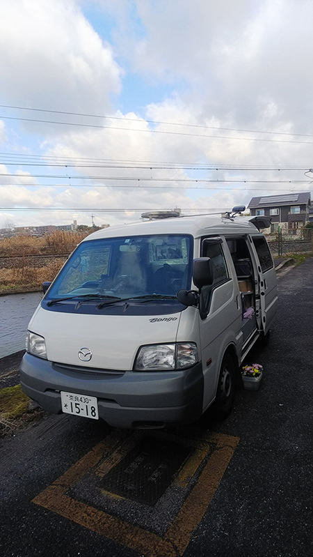 奈良県大和郡山市にて