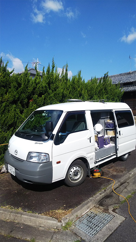 奈良県大和郡山市にて