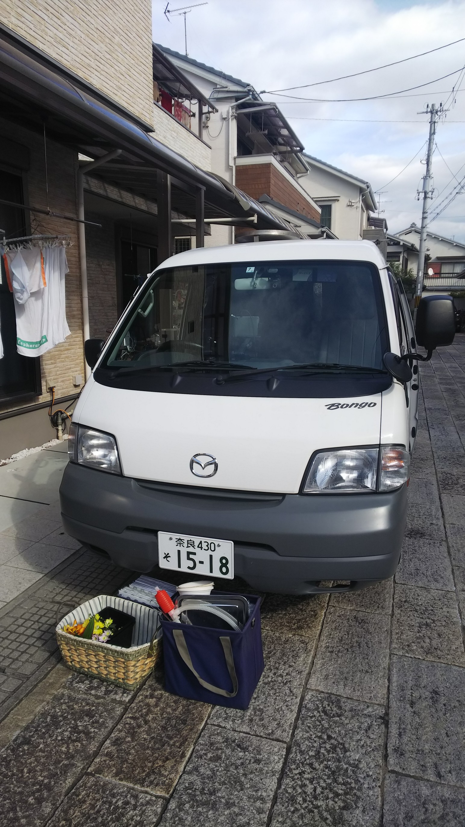 京都府長岡京市にて